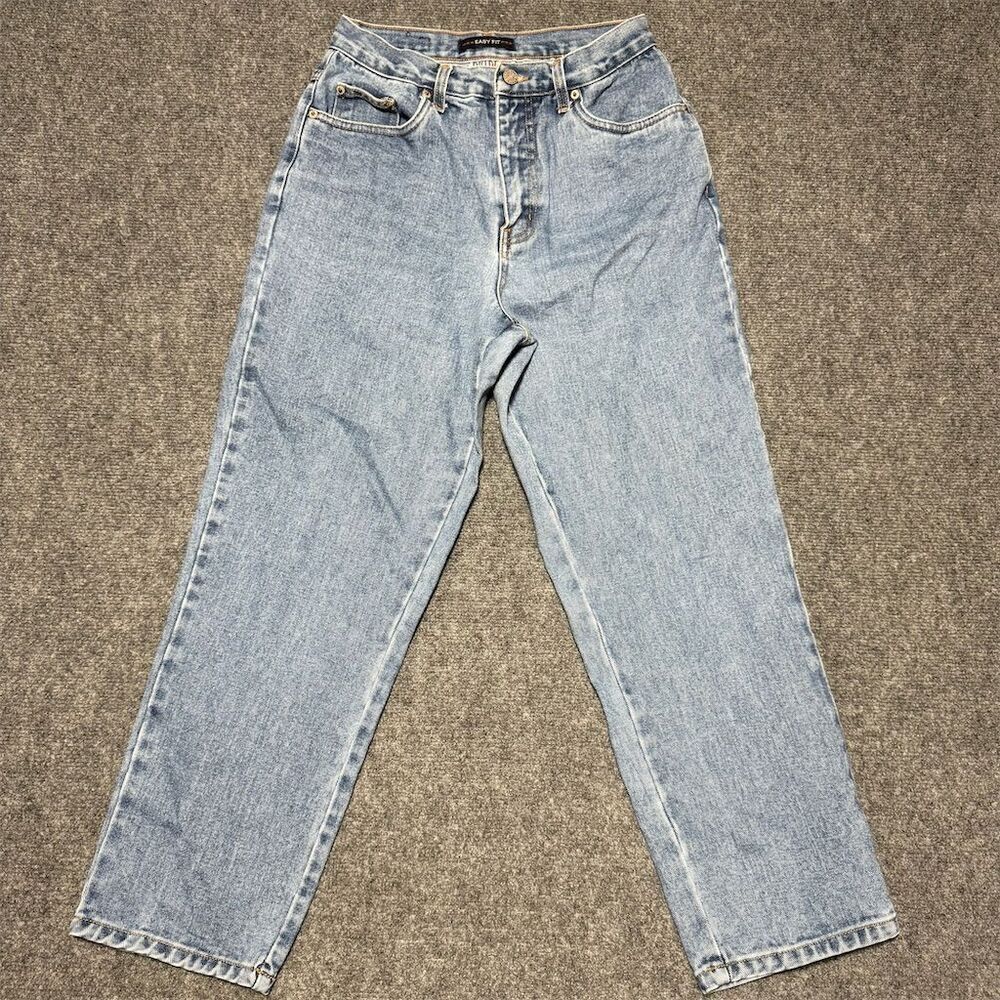 Vintage Bill Blass Women's Light Wash Straight Jeans Blue Denim Size 8P